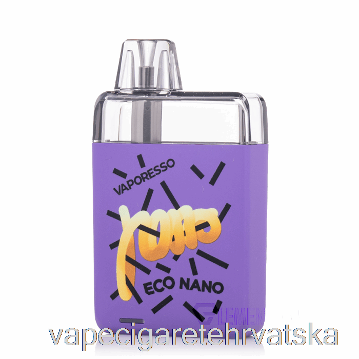 Vape Hrvatska Vaporesso Eco Nano Pod System Kremasto Ljubičasta